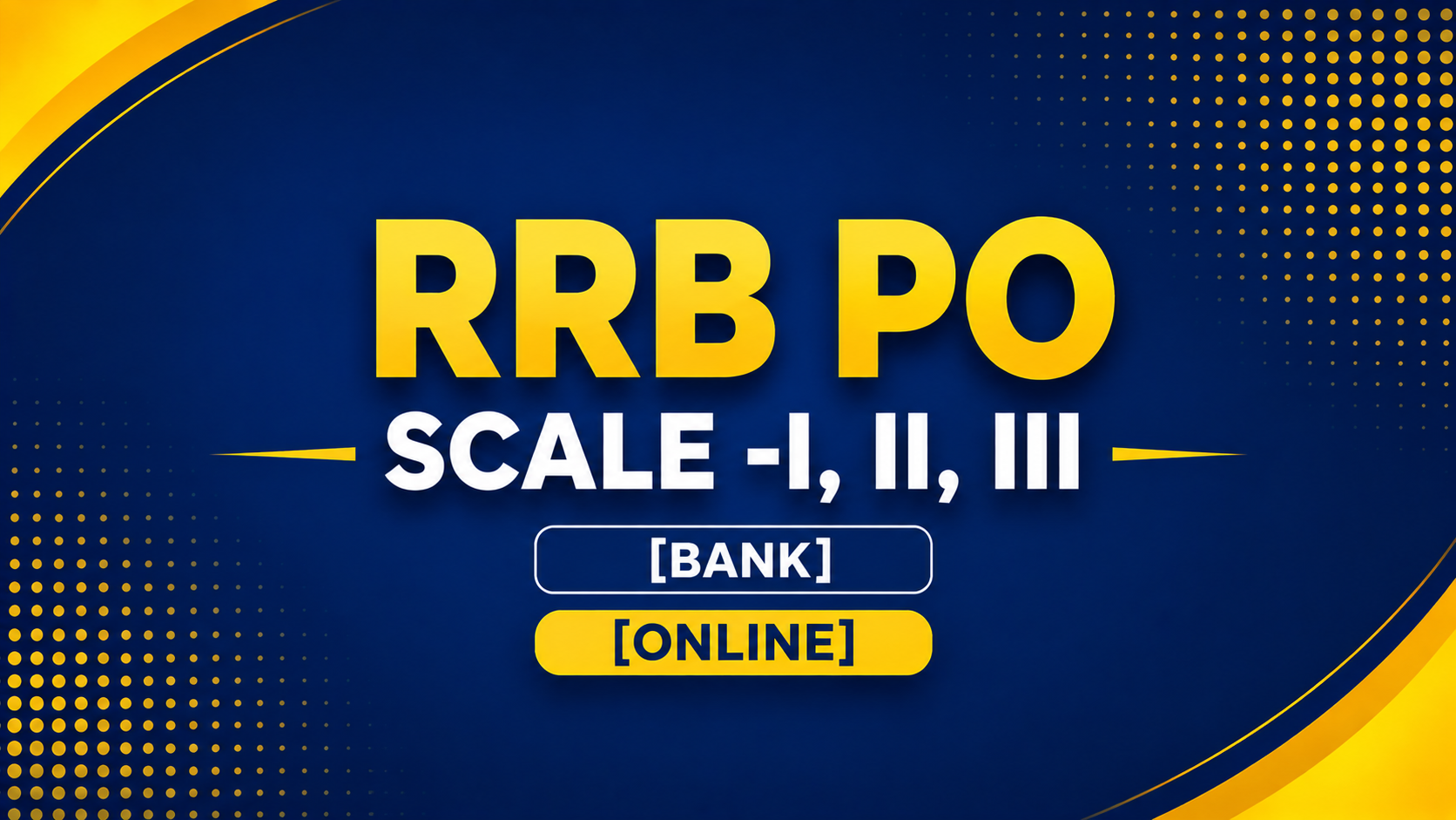 RRB PO SCALE -I, II, III